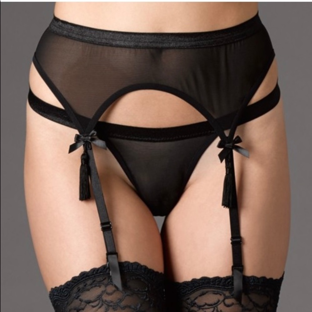 NWT Hanky Panky ‘Tassel’ Garter Belt- size L